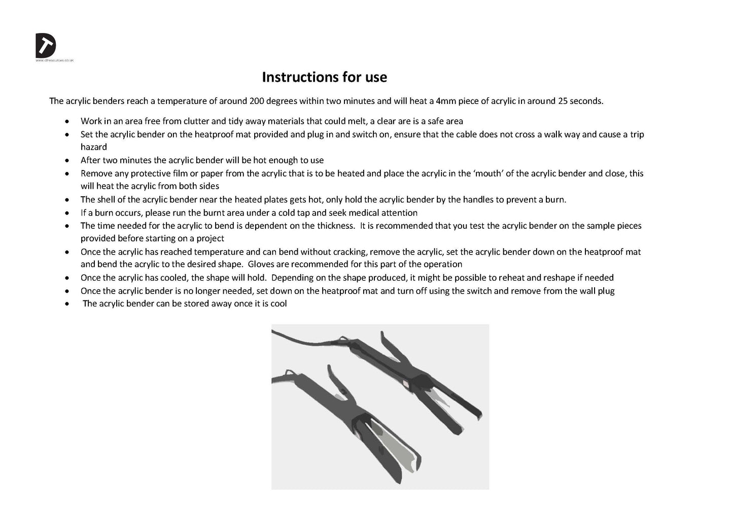 Risk Assessment for the Acrylic Benders