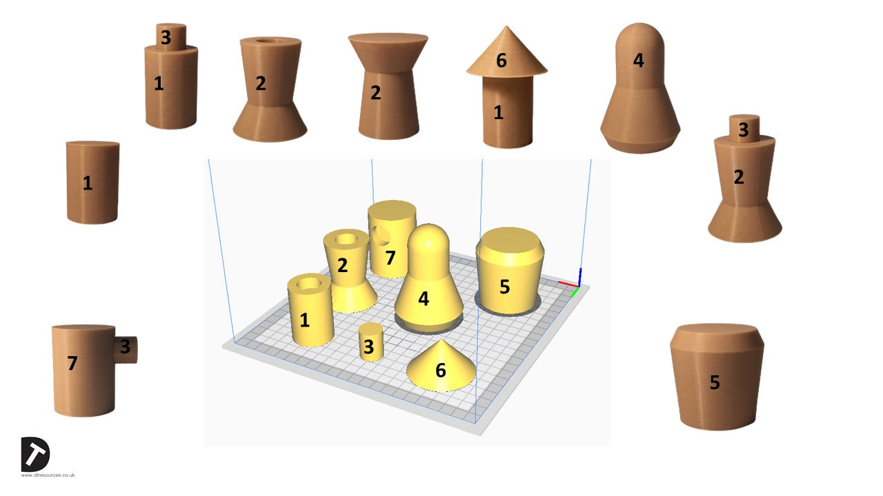 3D Marker Rendering Forms - STL Files