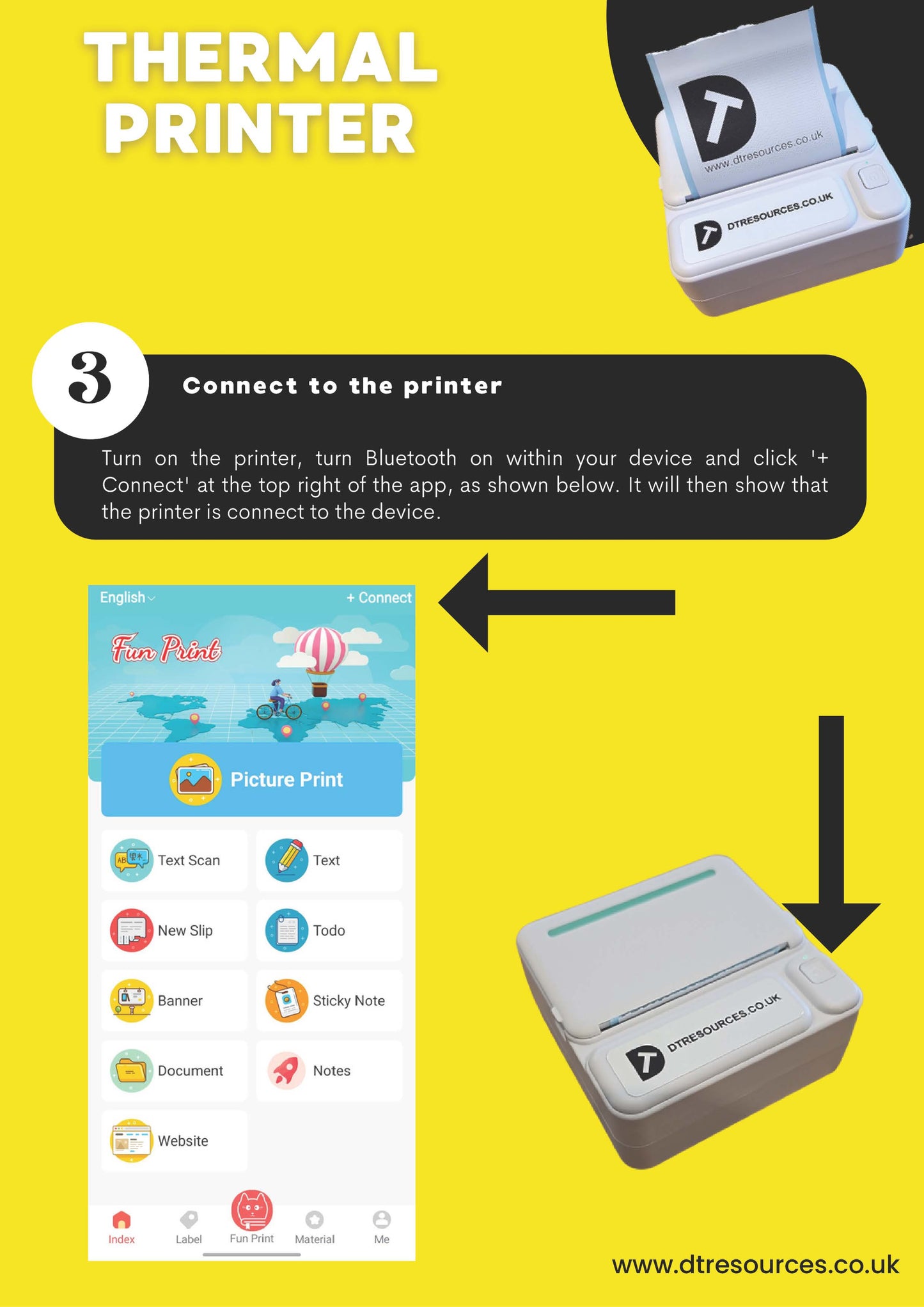 Thermal Printer Instructions - digital download