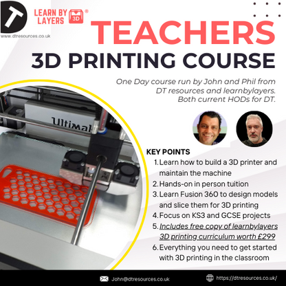 3D Printing course - FULL DAY - (face-to-face) - 10th April from 9am - 4pm