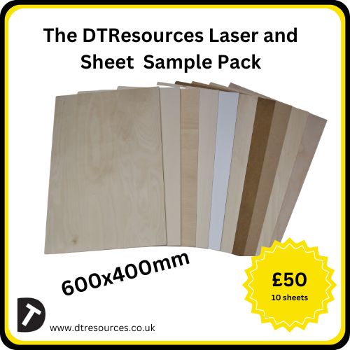 Sheet and Laser Material Sample Pack