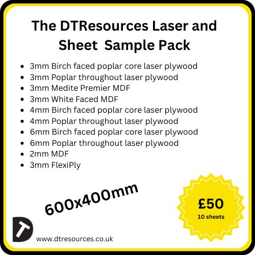 Sheet and Laser Material Sample Pack