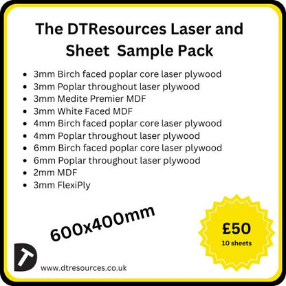 Sheet and Laser Material Sample Pack