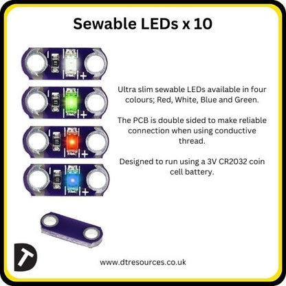 Sewable LEDs X10