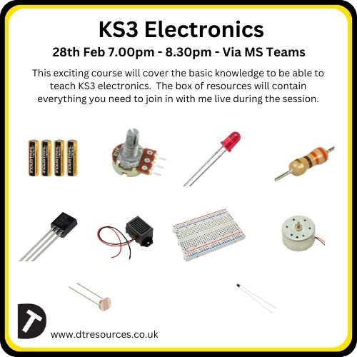 KS3 Electronics for Beginners -28th February 7.00pm - 8.30pm