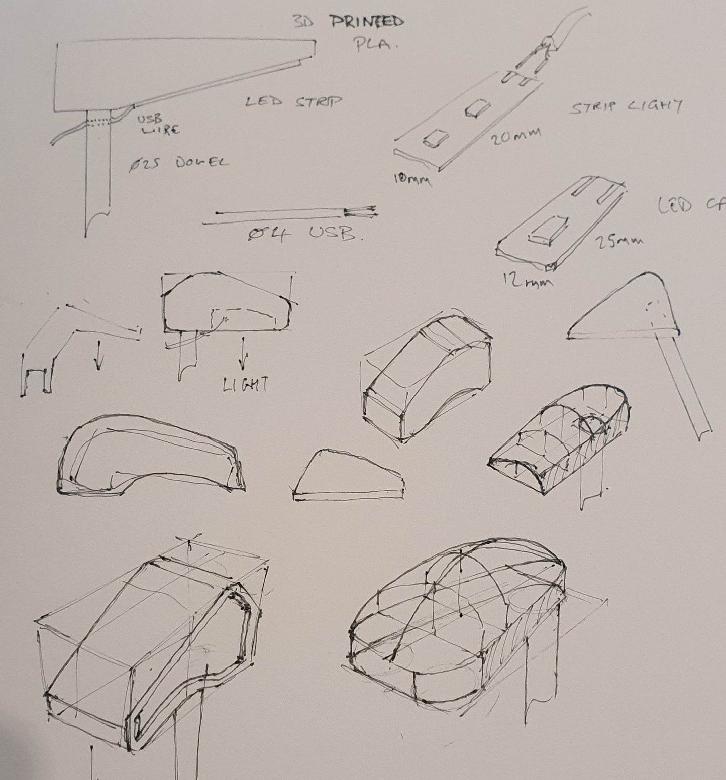 SKETCH - MODEL - CAD - 3D PRINT for The NEA 17th May 7pm - 8.30pm (GMT)